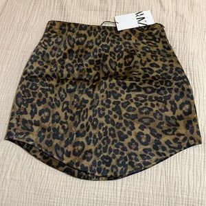 Zara satin mini skirt